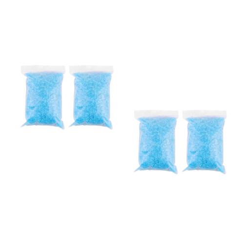 4 Pcs Blue Glass Stone Sand For Micro Landscape And Fish Tank 500g 2