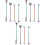 3 Sets Industrial Barbell Earrings For Double Ear Piercing 3
