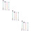3 Sets Industrial Barbell Earrings For Double Ear Piercing 9