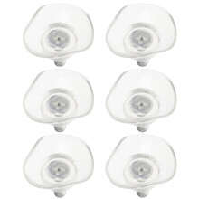 24 Pcs Glass Table Anti-Collision Suction Cups With Screws 6x13