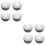8 Pcs Fence Post Caps Rubber Covers Protective 6