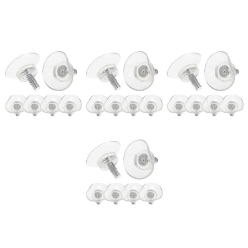 24 Pcs Glass Table Anti-Collision Suction Cups With Screws 6x13 2
