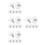 24 Pcs Glass Table Anti-Collision Suction Cups With Screws 6x13 2