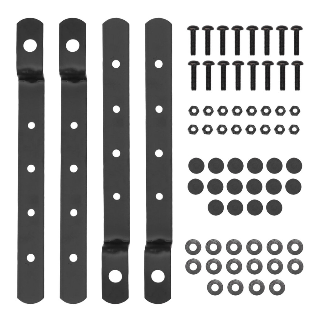 Photos - Motorcycle Luggage Motorcycle Modified Side Box Metal Bracket For Universal Motorbike Black