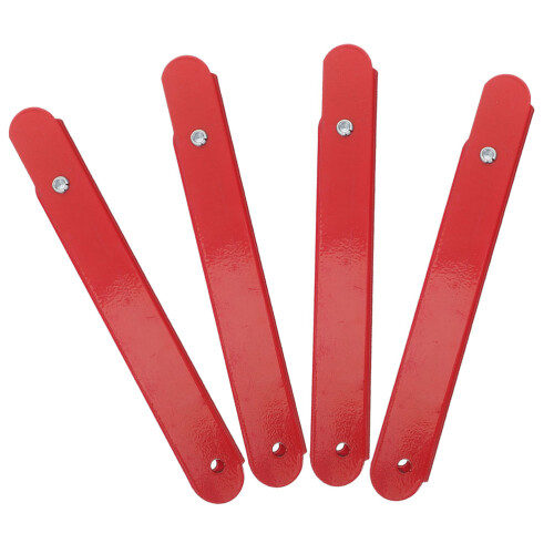 8Pièces Accessoires Échelle Charnières Pliantes En Aluminium Rouge