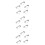 600 Pcs 1.5cm Silver Brooch Pin Back With Three Holes And Safety Clasp 8