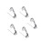 600 Pcs 1.5cm Silver Brooch Pin Back With Three Holes And Safety Clasp 10