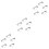 600 Pcs 1.5cm Silver Brooch Pin Back With Three Holes And Safety Clasp 5
