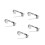 600 Pcs 1.5cm Silver Brooch Pin Back With Three Holes And Safety Clasp 11