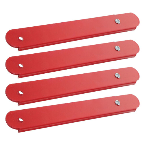 8Pièces Accessoires Échelle Charnières Pliantes En Aluminium Rouge 1