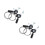 2 Pairs Speed Bike Thumb Shifter Top Mount Adjustable Cable 9