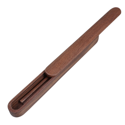 2 Sets Of Wooden Chopsticks With Pull-Type Box For Travel And Reuse
