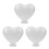 3Pcs Polystyrene Foam Heart Model With Base 22 Cm 9