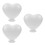 3Pcs Polystyrene Foam Heart Model With Base 22 Cm 5