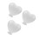 3Pcs Polystyrene Foam Heart Model With Base 22 Cm 7