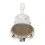 2 Pcs Zinc Alloy Bar Hand Bell For Restaurant Dinner Reminder Silver 11