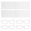 2000 Pcs Clear PVC Heat Shrink Bands For Bottles Jars Containers 2