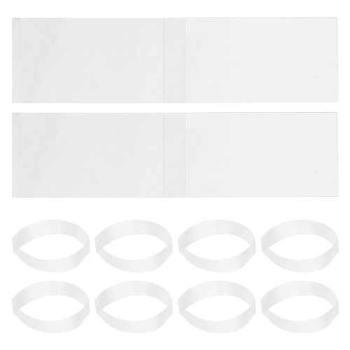 2000 Pcs Clear PVC Heat Shrink Bands For Bottles Jars Containers 1