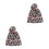 2Stk Winter Wollmütze Rosa, Damen Strickmütze Mit Leopardenprint 9