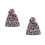 2Stk Winter Wollmütze Rosa, Damen Strickmütze Mit Leopardenprint 3