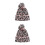 2Stk Winter Wollmütze Rosa, Damen Strickmütze Mit Leopardenprint 6