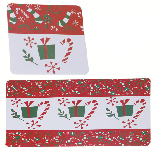 36Pcs Heat Resistant Vinyl Placemats Multi Color Christmas Table Mats