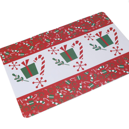 36Pcs Heat Resistant Vinyl Placemats Multi Color Christmas Table Mats 2