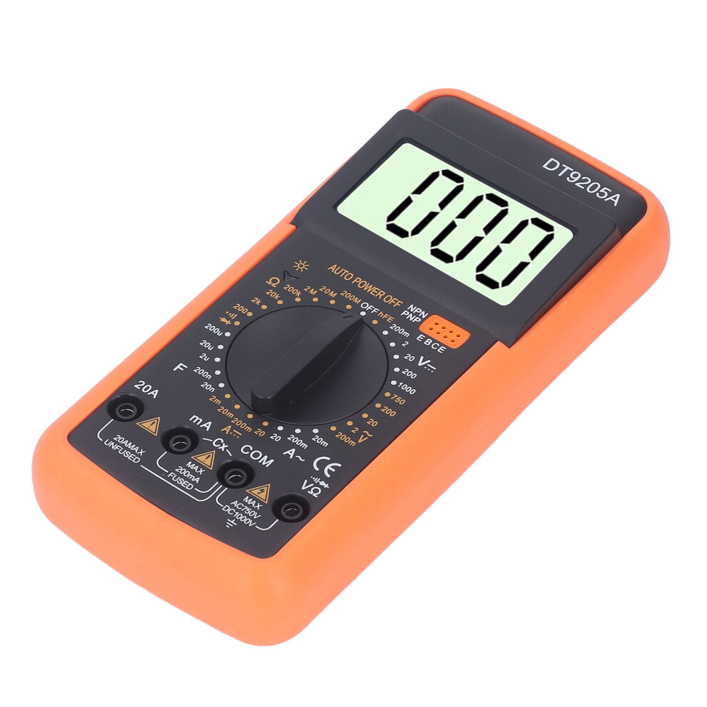 Digital Lcd Multimeter Volt Amp Resistance & Diode Test Pvc Brass 9V 9441353629158