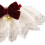 Wine Red Pet Lace Bib Collar for Dog & Cat, M Size 3