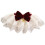 Wine Red Pet Lace Bib Collar for Dog & Cat, M Size 10