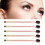 5-teiliges doppelseitiges Foundation-Pinsel-Set aus Nylon Pink 1