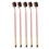 5-teiliges doppelseitiges Foundation-Pinsel-Set aus Nylon Pink 2