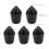 5Pcs Plastic Practice Arrow Tips Whistle Design for Enhanced Archery Fun 2