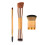 Cosmetics Brush Kit Mit Perlmuttgriff 3Stk 6,9X3,9X1,2In 1