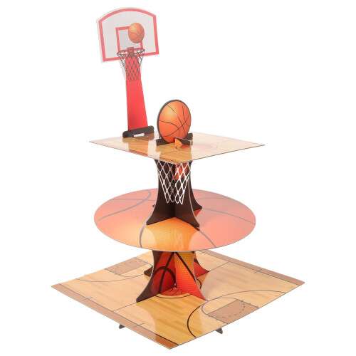 Cupcake Stand Basketball Hoop Display Cookies Paper 1pack 1