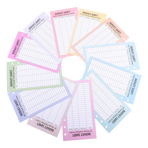 Saving Binder Money Savings Sheets Sortierte 48 Blatt