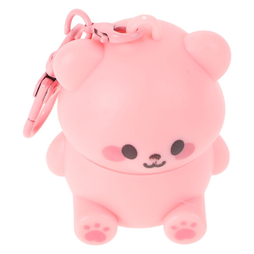 2Pcs Cute Bear Lip Balm for Toddlers Moisturizing Pink Kids Gift 1
