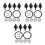 12 Pcs Bumper Bolts Set Replacement For Car Shield 8