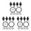 12 Pcs Bumper Bolts Set Replacement For Car Shield 4