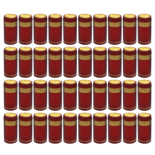 600 Pcs Heat Shrink Capsules For Red Straight Mouth