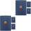 6Pcs Blue Diploma Covers Paper Certificate Holders for Office Decor 5