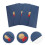 6Pcs Blue Diploma Covers Paper Certificate Holders for Office Decor 11