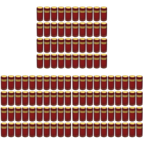 600 Pcs Heat Shrink Capsules For Red Straight Mouth 1