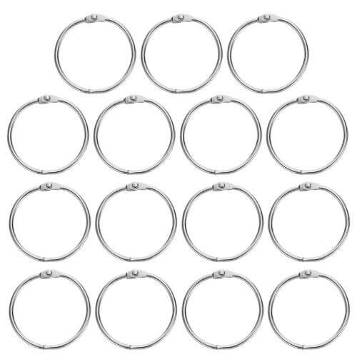 40Pièces Anneaux Métalliques Argentés Pour Clés Et Bricolage 2