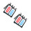 2Pcs Two-Digit Scoreboard Sturdy Game Score Keeper For Race 9