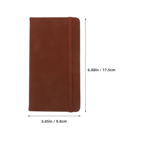 1Poche Rigide Marron PU Compact Pour Usage 2