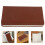 1Poche Rigide Marron PU Compact Pour Usage 11