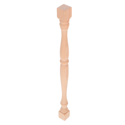 5Pcs Unfinished Wooden Baluster Spindle For Diy Staircase Woodworking 2