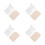 4Pcs Stainless Steel Makeup Mixing Palette For Foundation Eyeshadow 10