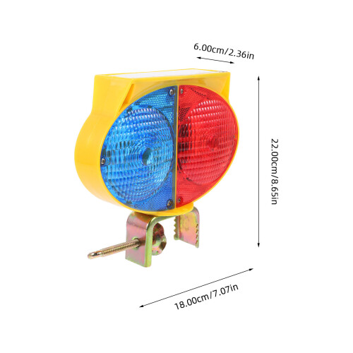 Solar Warning Light Professional Traffic Signal Barricade Flashing 1
